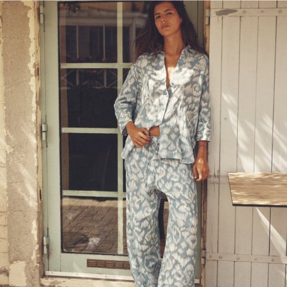 Zara Ramie Pant Set - Picture 1 of 9